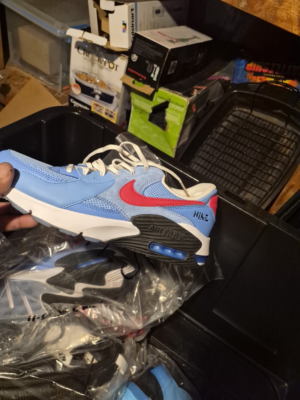 Nike Kids' Blue & Red Air Max Style Sneakers